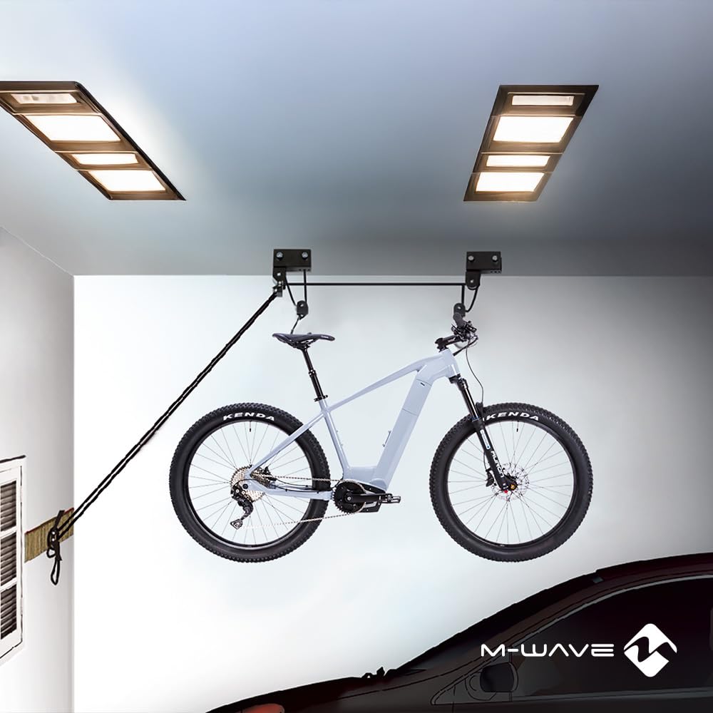 M-Wave Bike Lift Strong - Elevador para Bicicleta, Color Negro