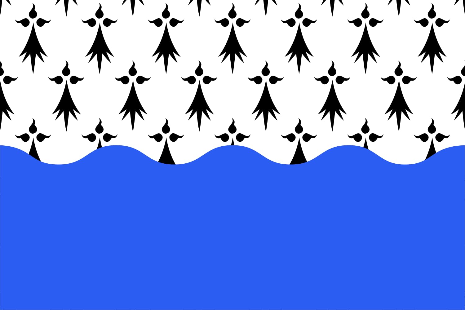Drapeau Morbihan XL pour décorer votre maison et vos fêtes bretonnes