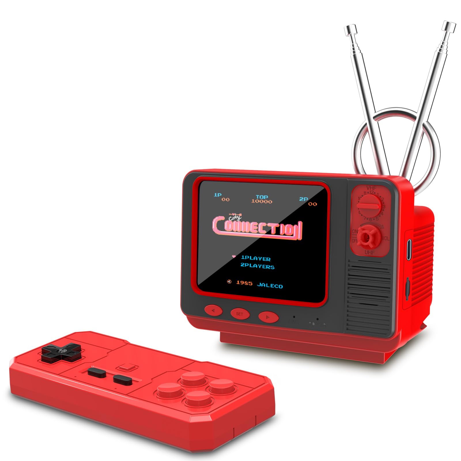 Photo 1 of Mini TV Retro Handheld Game Console -JALECO Licensed Classic Games, Portable Gaming Toy with TF Card to Expand 80s 90s Games, Support Two Players & Game Save, Ideal Gift for Boys Girls
