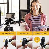 Vista 7 de MAONO Micrófono USB Lavalier, 192KHZ/24BIT Enchufa y usa Omnidireccional Micrófono de solapa Clip de collar de camisa para PC, computadora, Mac