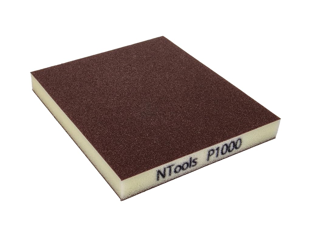 GSD Spugna Abrasiva Grana 1000 Set 20 Pezzi per Legno Plastica Metalli Vernici Primer