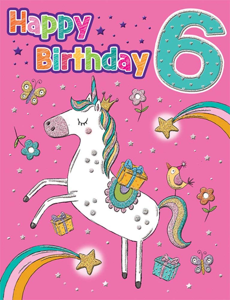 Regal Publishing Milestone Age Birthday Card Age 6 F - 8 x 6 inches