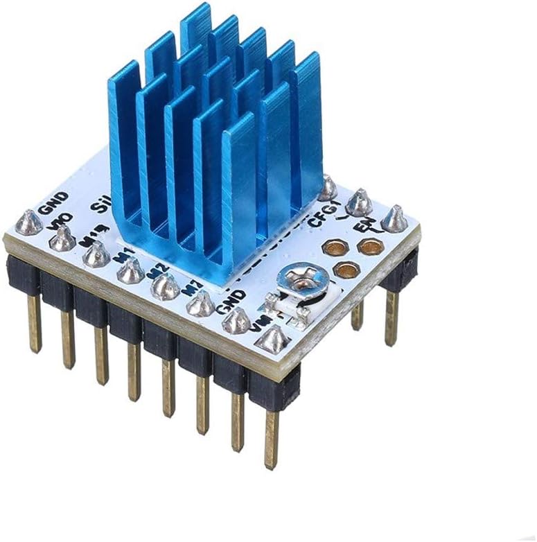 Easycargo 30pcs 3D Printer Heatsink Kit + 3M 8810 Thermal Adhesive Tape, Anodized Aluminum Heatsink 3D Printer Cooler for Cooling TMC2130 TMC2100 A4988 DRV8825 TMC2208 Stepper Motor Driver Module