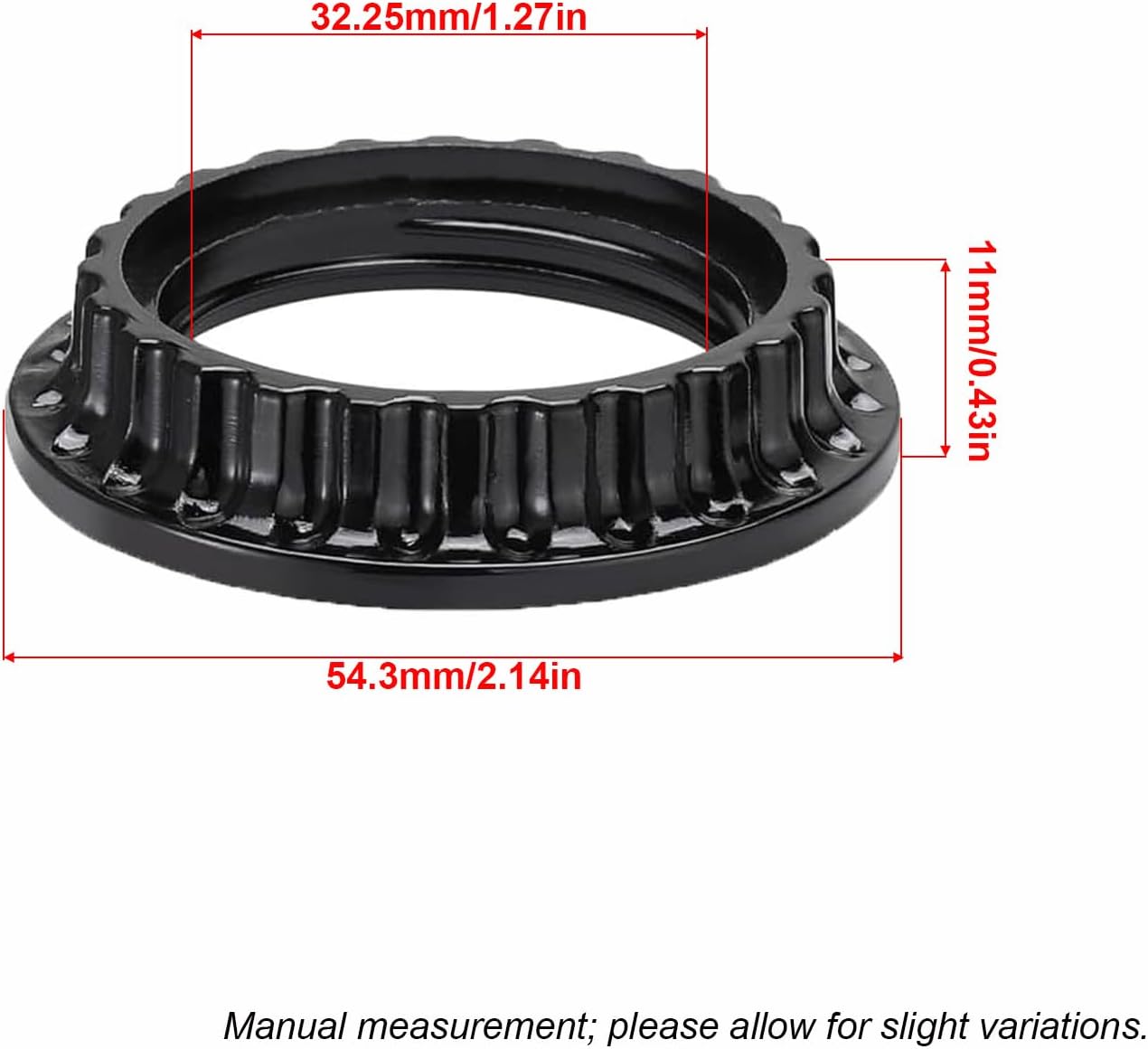 6PCS Lamp Shade Rings, Threaded E26 Socket Compatible, 32mm Inner Diameter, Fixes Shades to Table Lamps & Wall Lights, DIY Converter Adapter Kit
