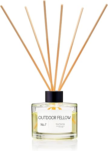 Miniatura 4 de Rosa Moschata - Difusor de varillas  4 onzas líquidas  Fragancia de lujo  Larga duración