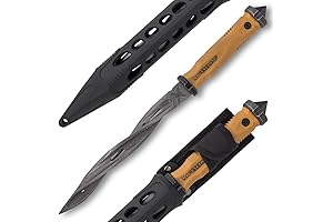 M48 Battle Scarred Tan Spiral Fixed Blade Knife: Unparalleled Precision and Strength