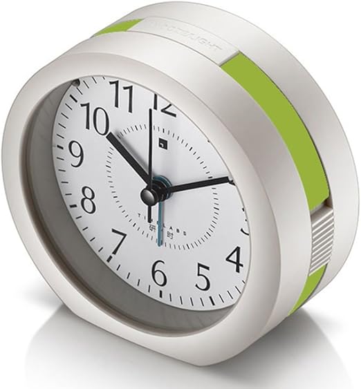 Amazon 目覚まし時計 大音量 おしゃれ 置き時計 アラームクロック スヌーズ機能 照明ライト付き 文字見やすい 連続秒針 電池式 小型 超静音 グリーン 置き時計 掛け時計 オンライン通販