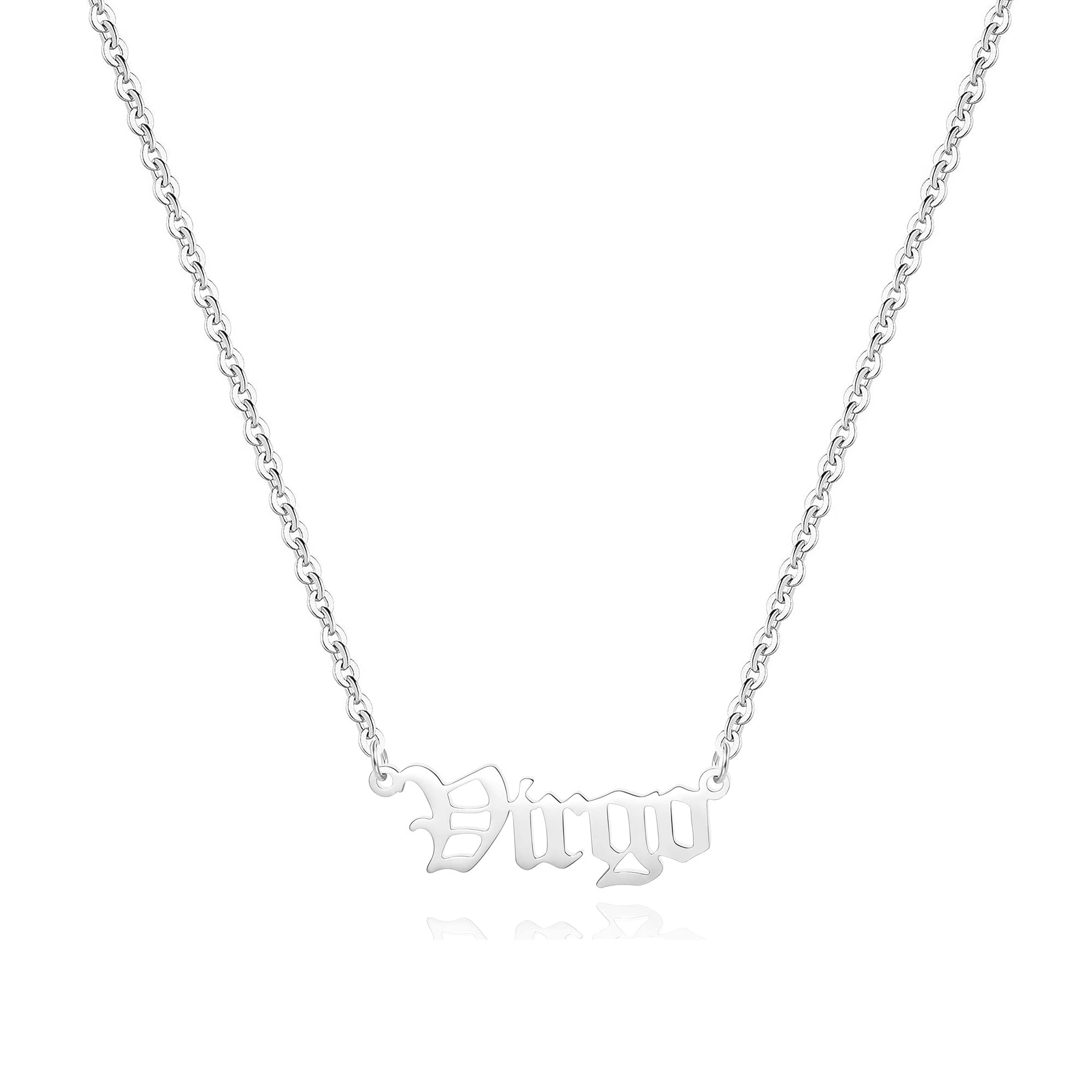 18K Gold Plated Astrology Necklace for Women Jewelry,12 Zodiac Pendant Horoscope Constellations Necklace