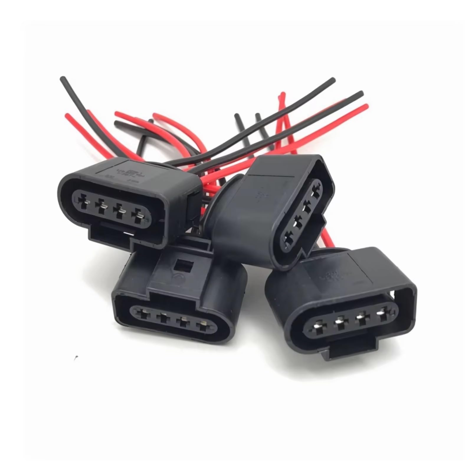 Kfz-Stecker für A3/4/5/6/7/8 für TT für Q3/5 für R8 4-poliger Zündkerzenstecker-Kabelbaum Ersatzteile 1J0973724 (4 Stück)