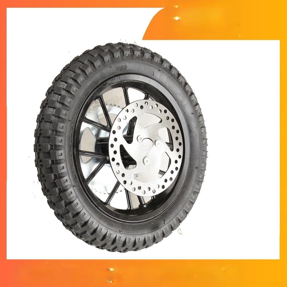 Ruota da 49 CC per mini moto da cross con pneumatico fuoristrada da 12 1/2 x 2,75, costruzione in gomma resistente per motocross giovanile, presa migliorata per guida su terreni