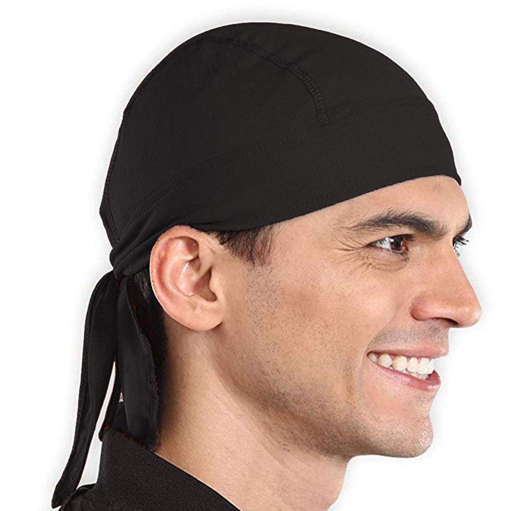 Sweat Wicking Beanie Cap Quick Dry Bandana UV Protection Skull Hat Cap Breathable Head Wrap Cycling Running Bike Pirate Hats for Men Women Mesh Cooling Head Wrap Headband Running Hat Head Wraps