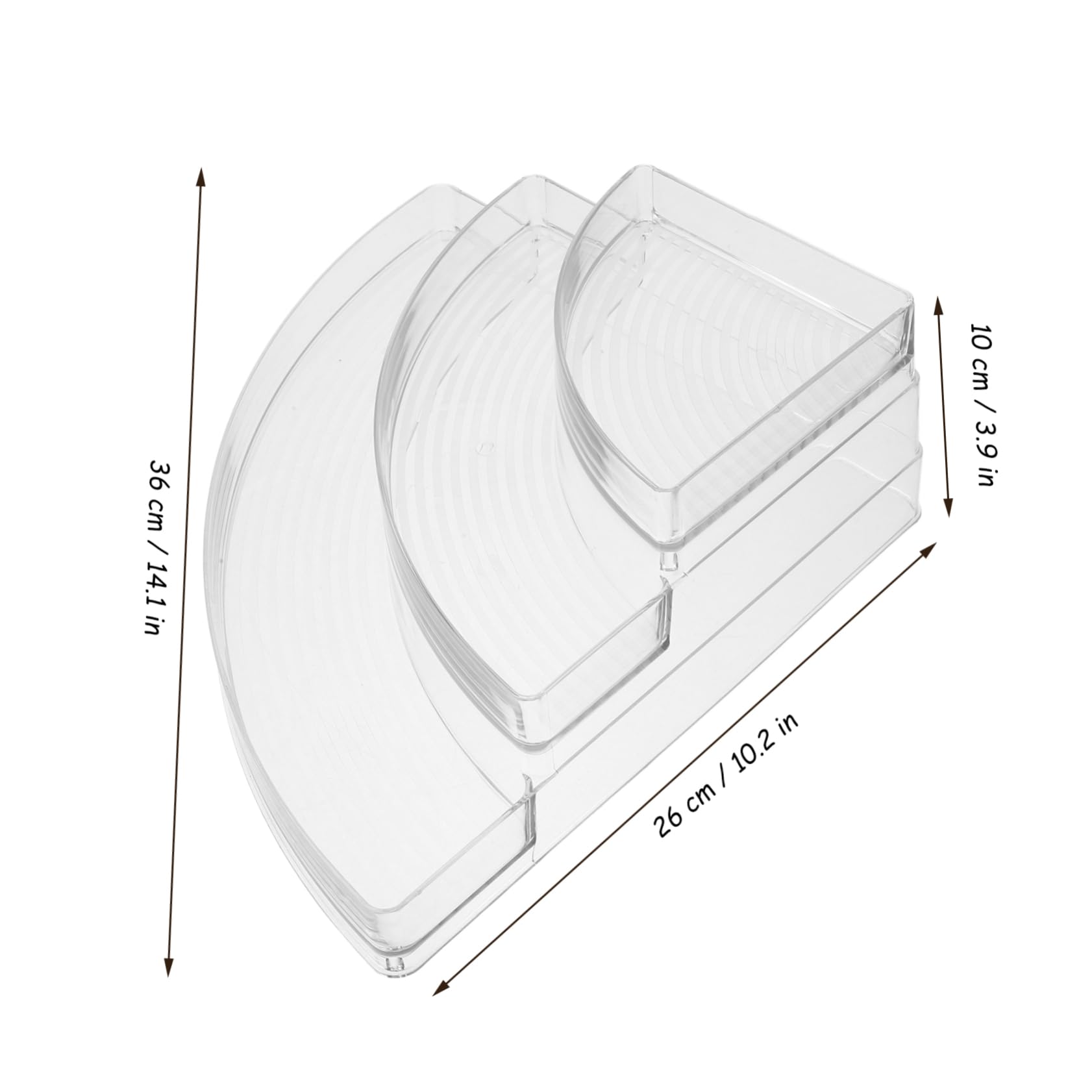 Wakauto Acrylic Storage Rack 3-Tier Nail Polish Organizer Display Shelves Model Display Stand