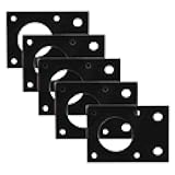 WALFRONT 5Pcs Aluminum Motor Mount Plate, Easy Installation Stepper Motor Accessory, Standard Size for NEMA 17 Printers