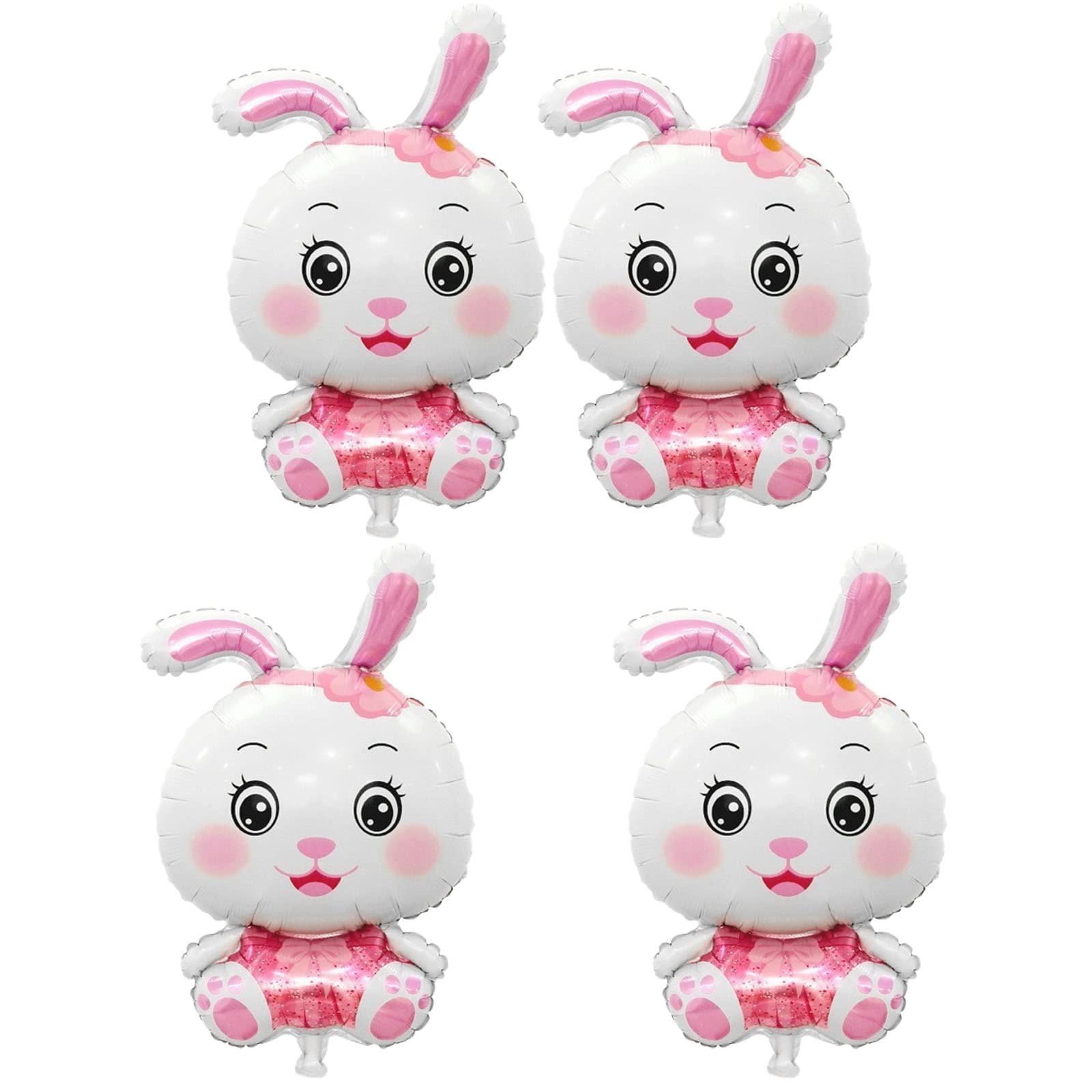 Amazon.com: AVMBC 4 Pcs Easter Bunny Balloons, Rabbit Shaped Balloons ...