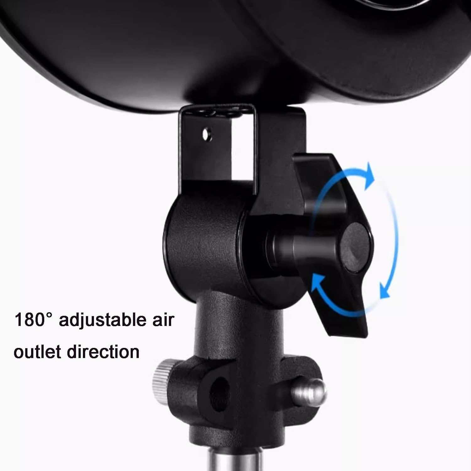 Ventilador de fotografía portátil para efectos de escenario y fotos de retratos con ángulo ajustable