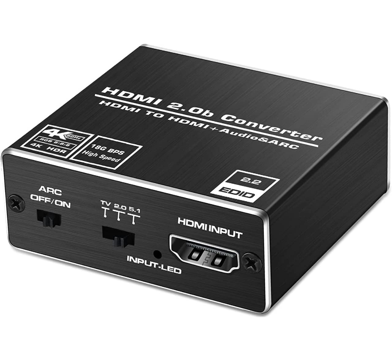 Tobo 4K60HZ HDMI 2.0b Audio Extractor, HDMI Audio Converter Adapter