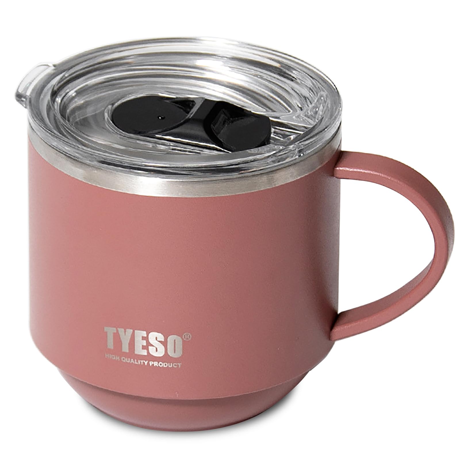 Klaraber Insulated Coffee Mug, Thermal Mug with Handle, Insulated Camping Mug with Lid