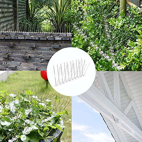 Afschrikmiddel voor duiven Vogel Spikes voor Duiven Anti Klim Muur Hek Vogels Controle Spikes Roestvrij Staal Anti-klimmen Spikes Gebruikt voor Daken Muren Repelling Vogels en Katten 25cm 2 Stuk - Image 8