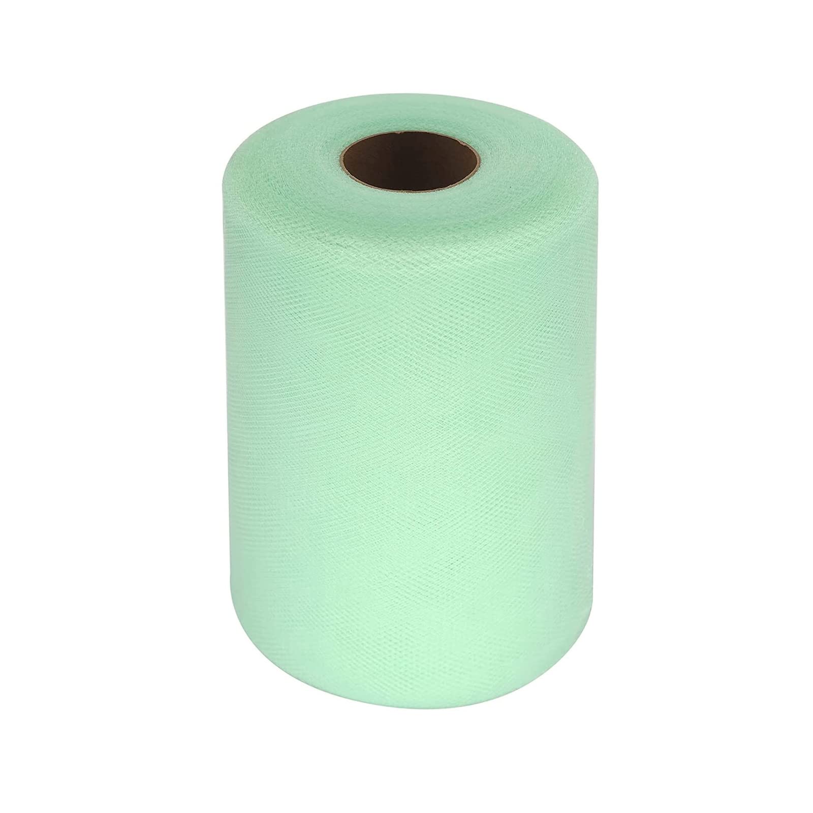 SYOSI Tulle Fabric Rolls 6 Inch by 100 Yards (300 feet) Tulle Spool, for Wedding Party Decorations Gift Bow Craft Tutu Skirt, for Crafts Tutu Costumes Skirts Parties (Green)
