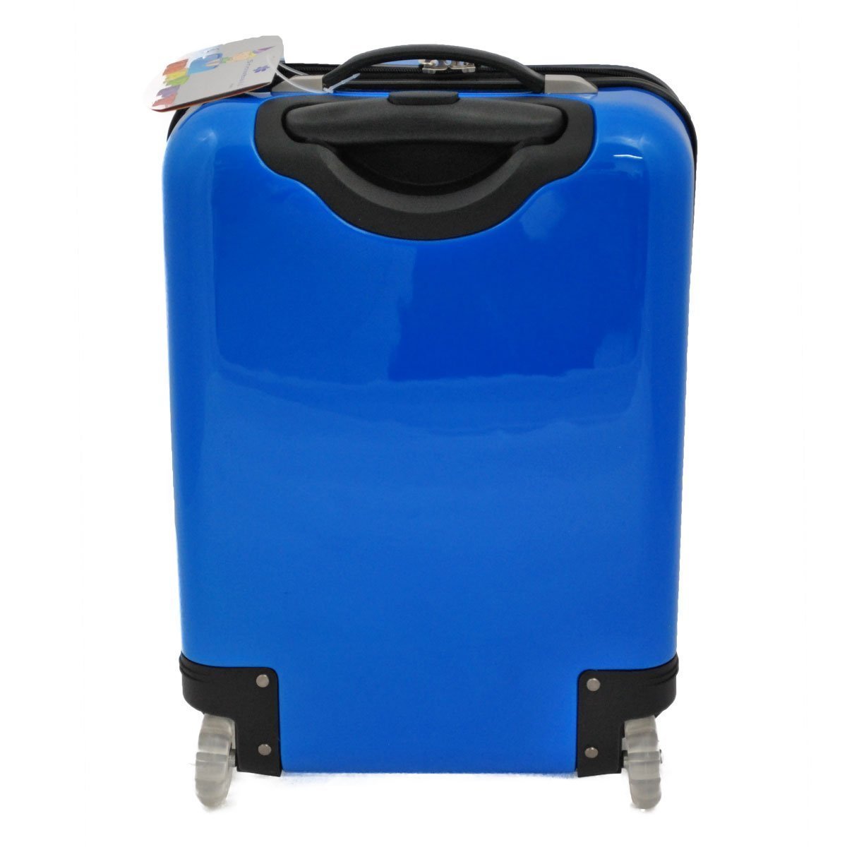 Snowball | Valise Enfant imprimé Chouettes Voitures | Bagage Cabine garçon Petit Format 2 Roues en Polycarbonate | 27L | 32 x 48 x 20 cm | Coloris Bleu