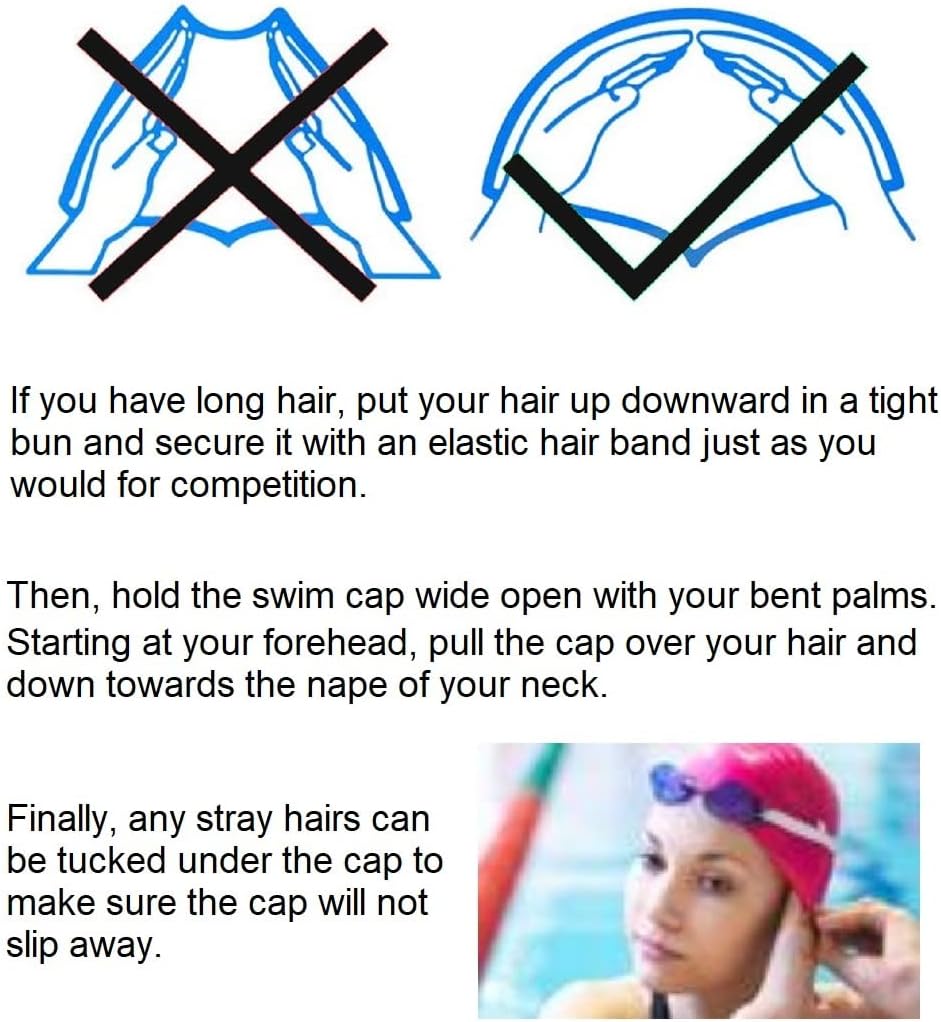 BONDYUEN Swim Cap Fit Kids Boys Girls Men Women with Short or Medium Hair Fun Cute Design Patterns Silicone Swimming Caps image 5