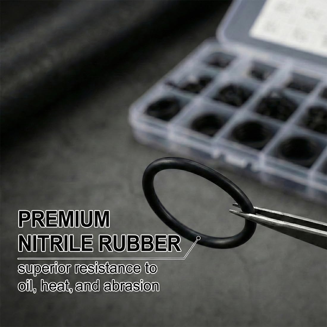 Set 200 Guarnizioni ad Anello in Gomma, Kit Riparazione Idraulica Universale per Perdite d'Acqua, Assortimento O-Ring Multidimensione per Rubinetto, Giardinaggio e Auto
