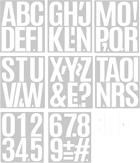 10.2cm(4인치) 글자 및 숫자 스티커, 기호가 있는 알파벳 데칼 8장, 휴일 표지판, 선물 포장, 파티 장식, 창문, 우편함 및 DIY 계절 공예를 위한 축제 블랙 크리스마스 레터링