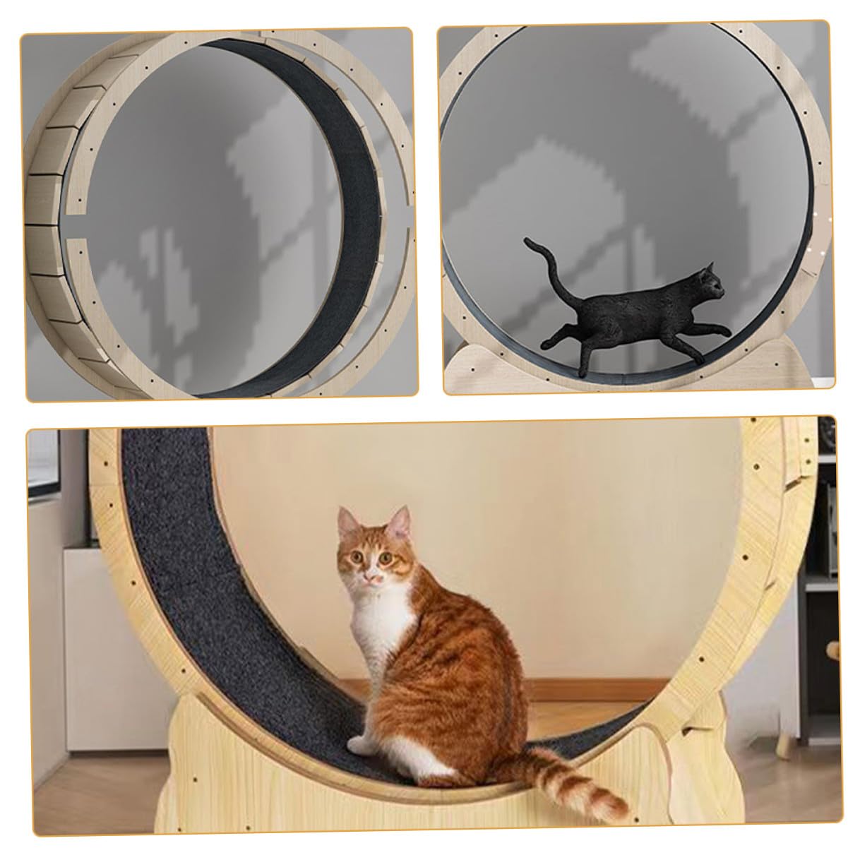 ARTIBETTER Katzenkratzmatte Ersatzpolster für Katzenlaufrad Rutschfestes Kratzpad aus Robustem Material Geeignet für Katzengrößen Multifunktionales Zubehör für Indoor Katzenlaufband