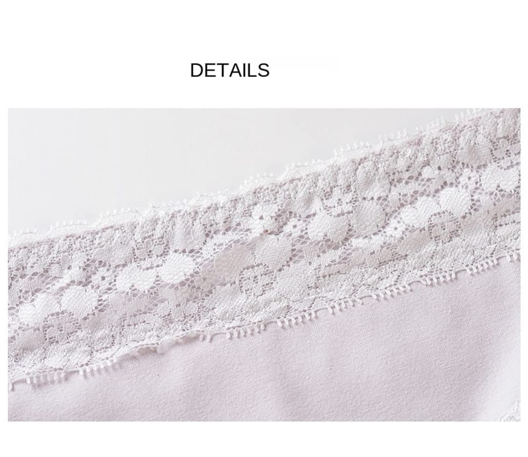 keusyoi Damen-Unterwäsche, Baumwolle, niedlich, sexy, bequem, weiche Spitze, Höschen für Damen, nahtlose Unterwäsche, 12 Stück