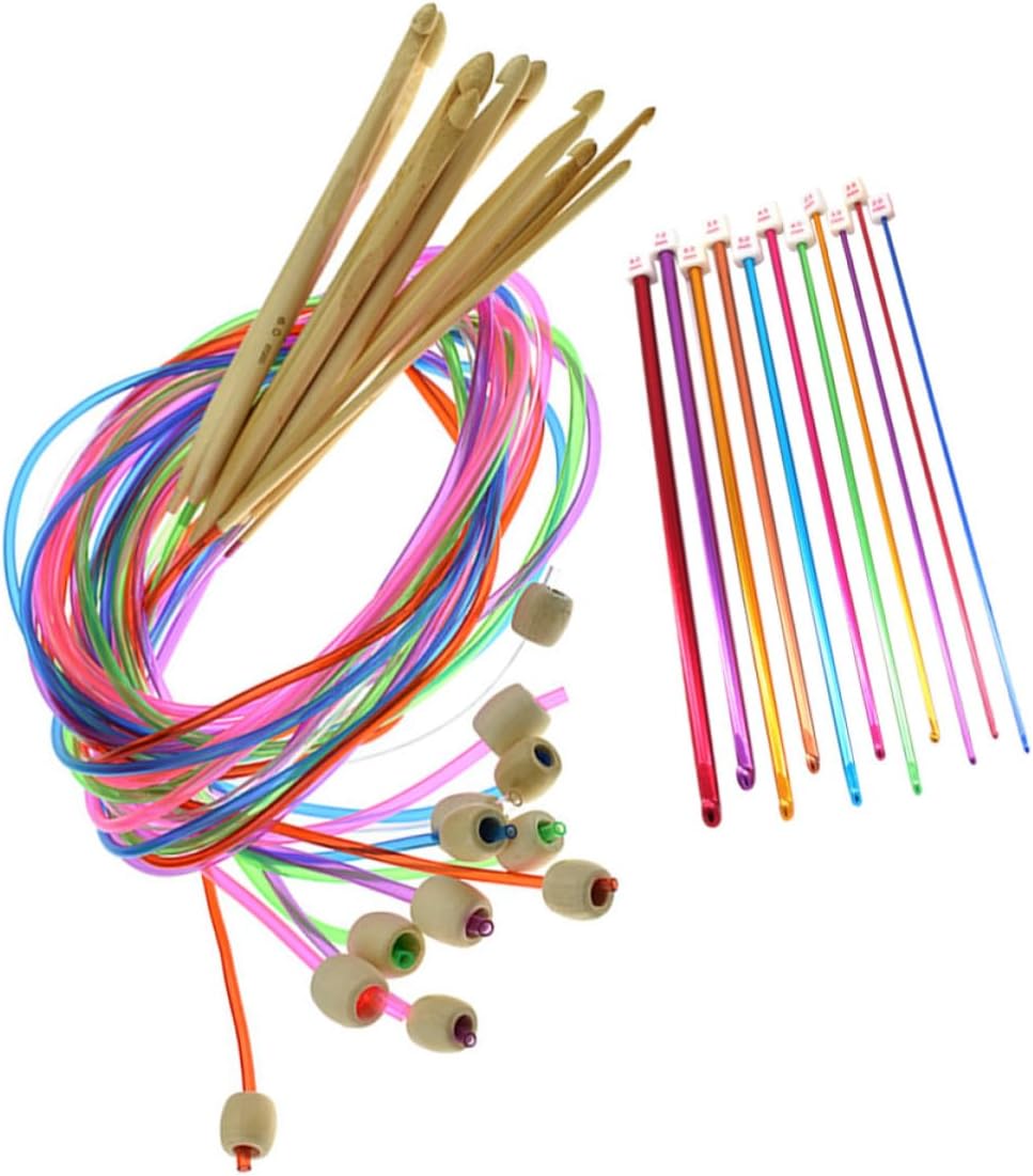 23pcs Circular Crochet Hook Set for Beginners and Craft Enthusiasts