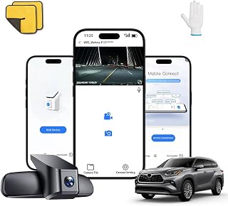 WEFOKA Front 4K Dash Cam for 2020-2025 Toyota Highlander LE Limited L XLE XSE Platinum (Gen4/UX70), OEM Look, Dual HD Vide... Price In India