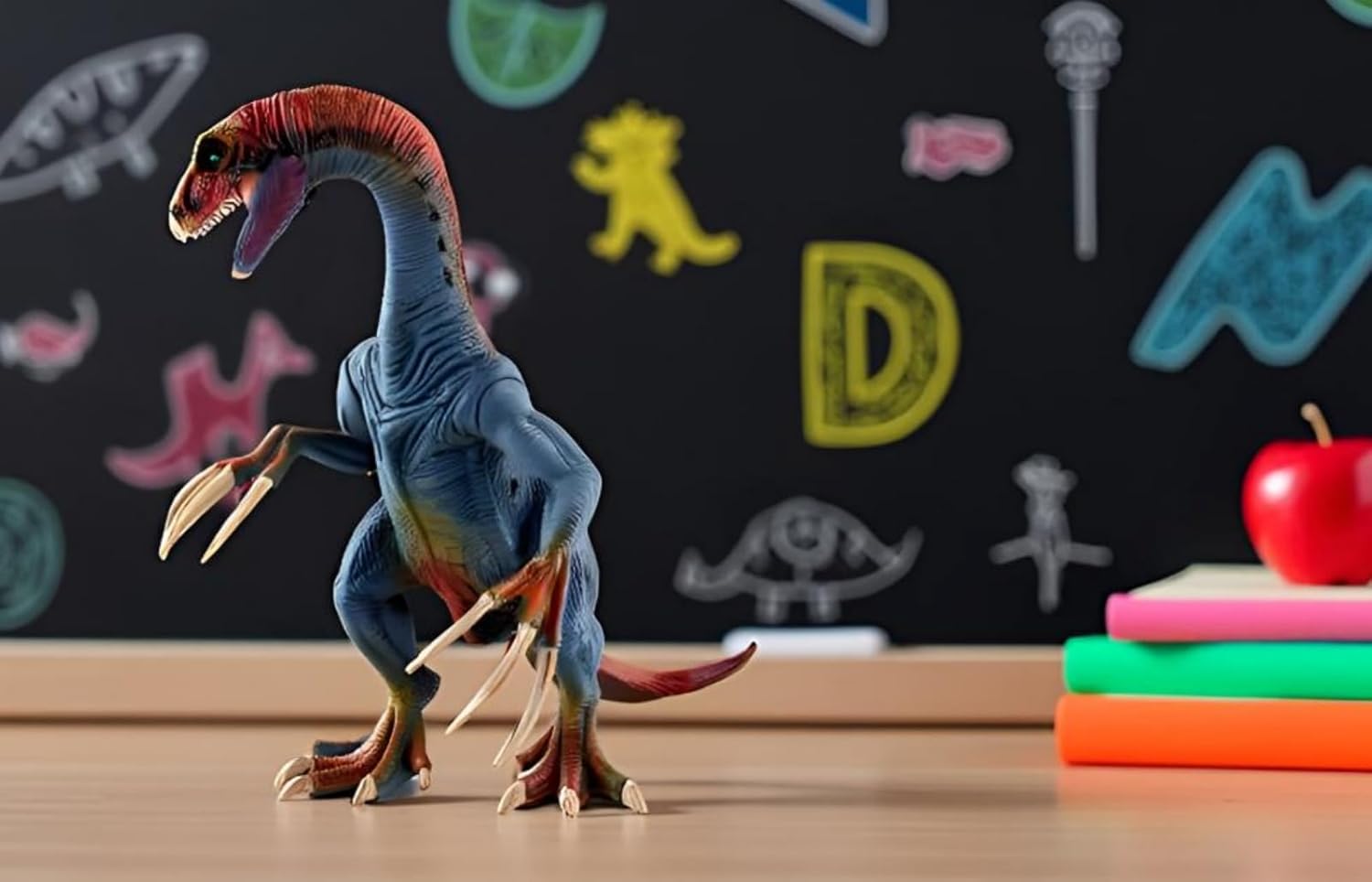 Therizinosaurus Dinosaur Toy,Therizinosaurus Action Figure,Realistic Plastic Figure with Moving Jaw & Poseable Claws,Educational STEM Gift for Kids,Boys Birthday Party Favor.Size:7.9 Inch