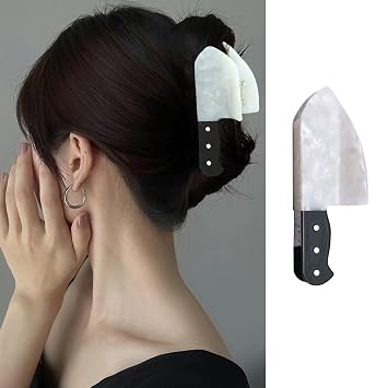 Little Knife Hair Clips, Halloween Hair Claw Clips Cute Hair Accessories Nonslip Hair Jaw Clip Strong Hold Hair Barrettes Acrylic Hairpin for Women Halloween Party Cosplay Costume Decoration