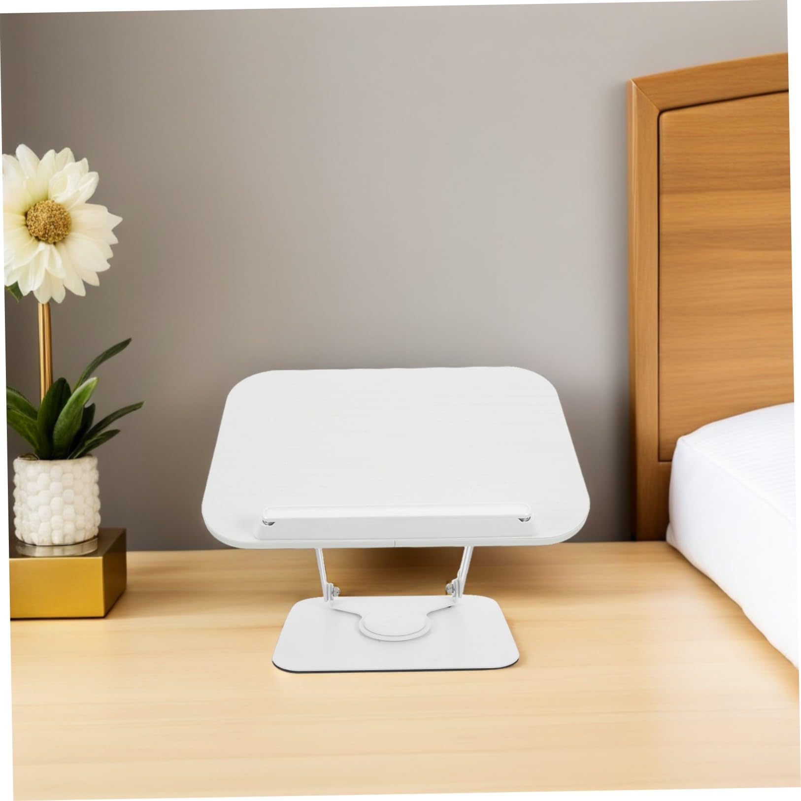 Soporte Ajustable para Libros de Mesa con Base Giratoria 360°