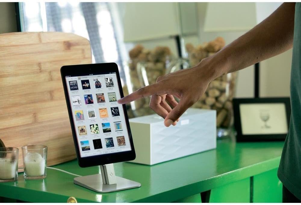 Twelve South HiRise for iPhone/iPad, Silver | Adjustable charging stand, requires Apple Lightning cable (not included)