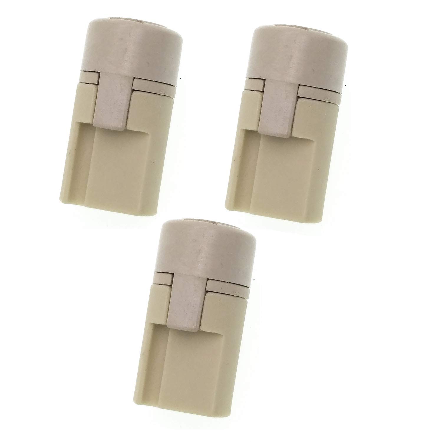 G9 Lamp Holders,Pack of 3 G9 Keyless Ceramic Halogen Socket with Back Cover for G9 Light Bulb