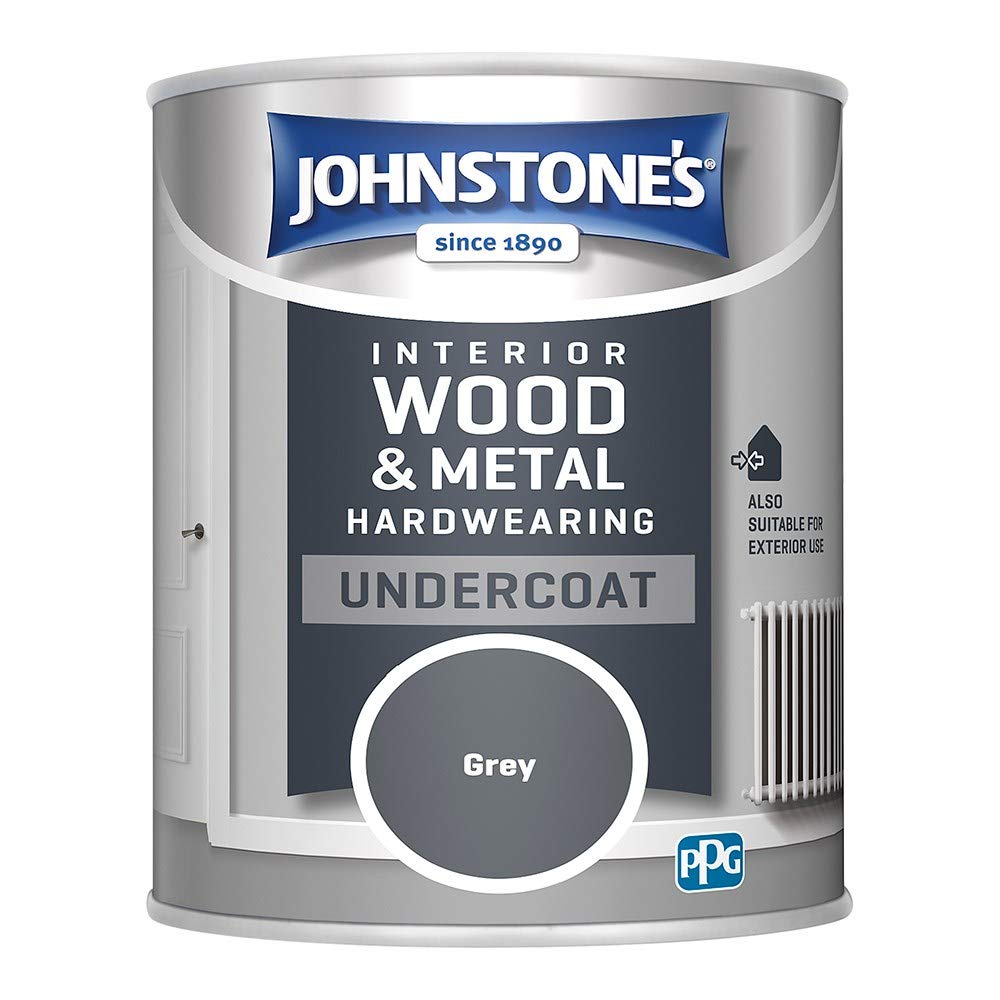 Johnstone's423302 Hardwearing Undercoat, Grey, 0.75 Litres