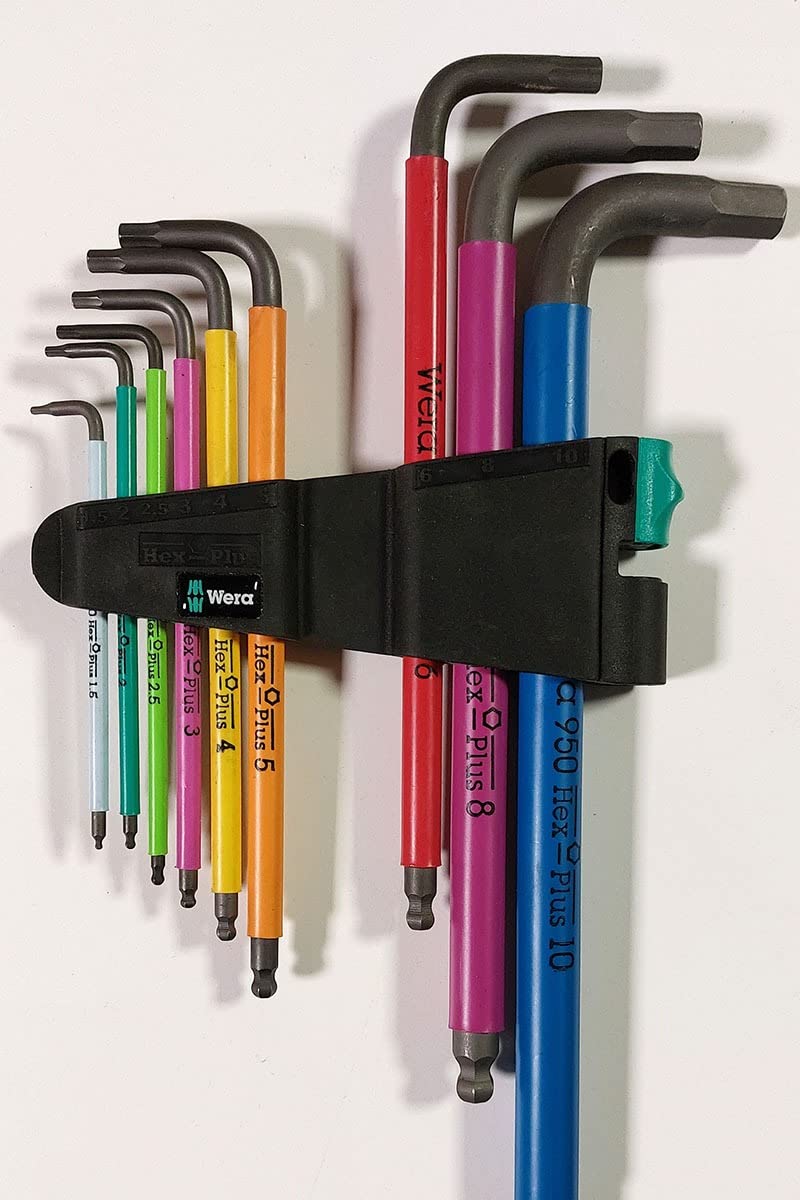 Wera Tools 05073593001 950 SPKL/9 SM N SB Long ARM HEX Key Set, One Size, Multi photo review