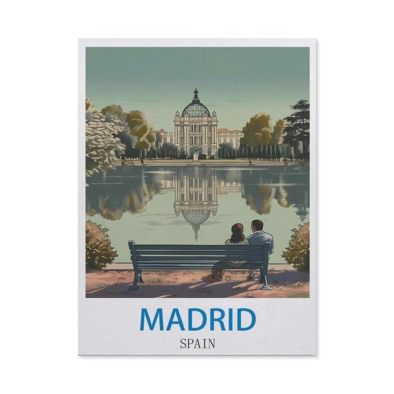 BEAYODKP DIY Diamond Art Kits，Madrid Spain（30x40cm）