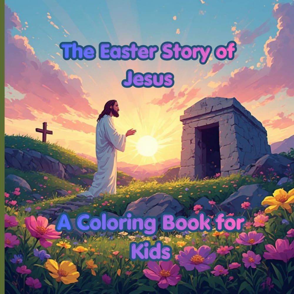 The Easter Story of Jesus: A Coloring Book for Kids
