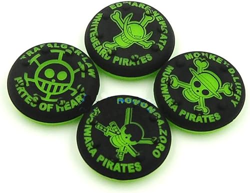 4 en 1 analógico, joystick de goma de silicona con tapa de pulgar y agarre para el pulgar de la piel, empuñaduras de palanca de mando para PS4, PS3,