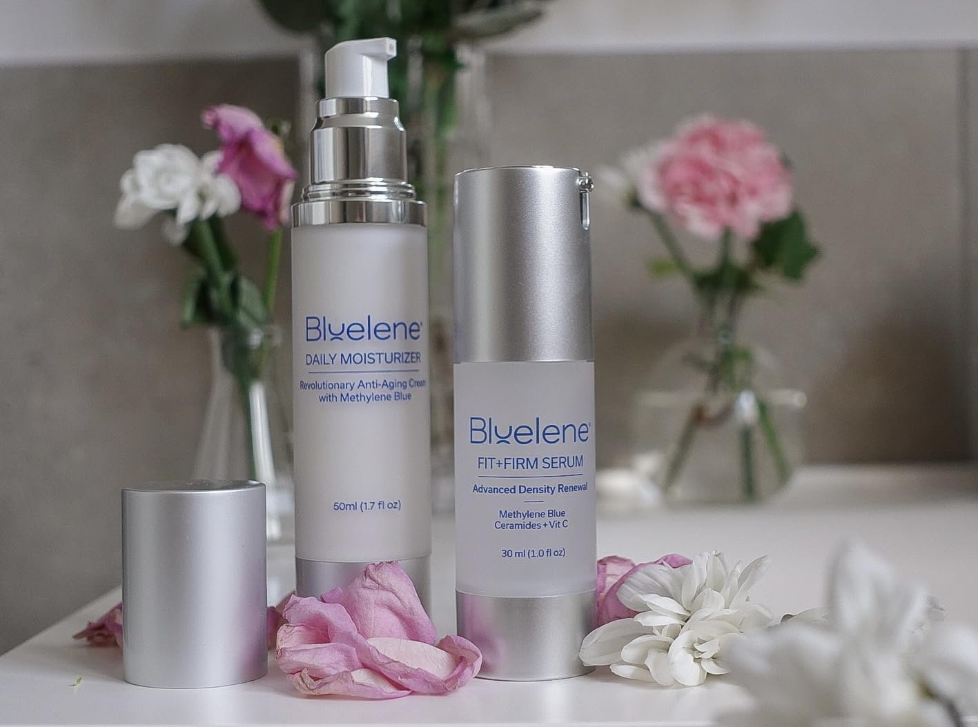 Bluelene Fit+Firm Serum, Methylene Blue, Vitamin C, Ceramides, Advanced Skin Density Renewal Serum, Anti-Aging, Restores Volume and Texture, Smooths Wrinkles, Hydrates. - Image 5