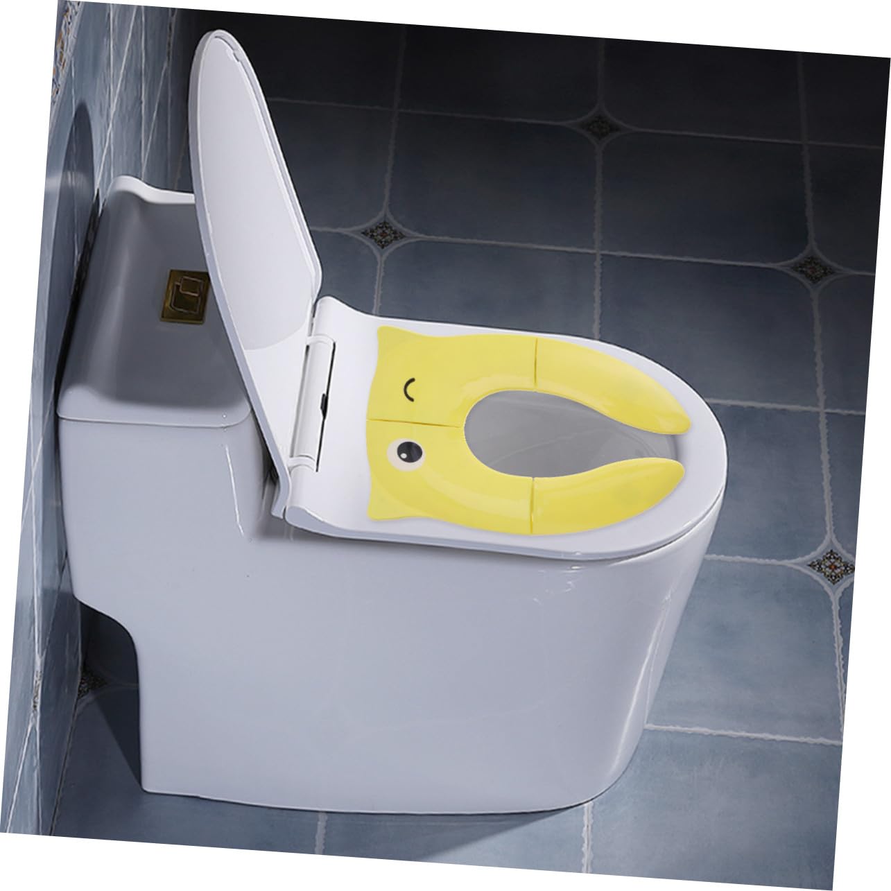 Foldable Toilet Seat Pad PP Material Lightweight Portable Toilet Seat Cover for Travel and Home Use with Cute Animal Design