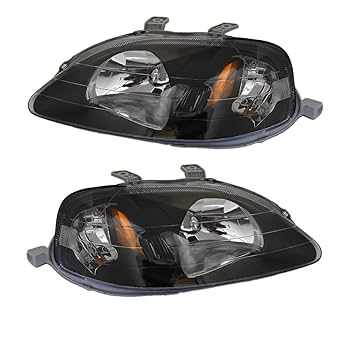 シビック　ヘッドライト　USヘッドライト　後期　EK3 EK4 EJ7 EK9 Amazon | EKシビック 後期 US純正タイプ ヘッドライト EK型 EK9