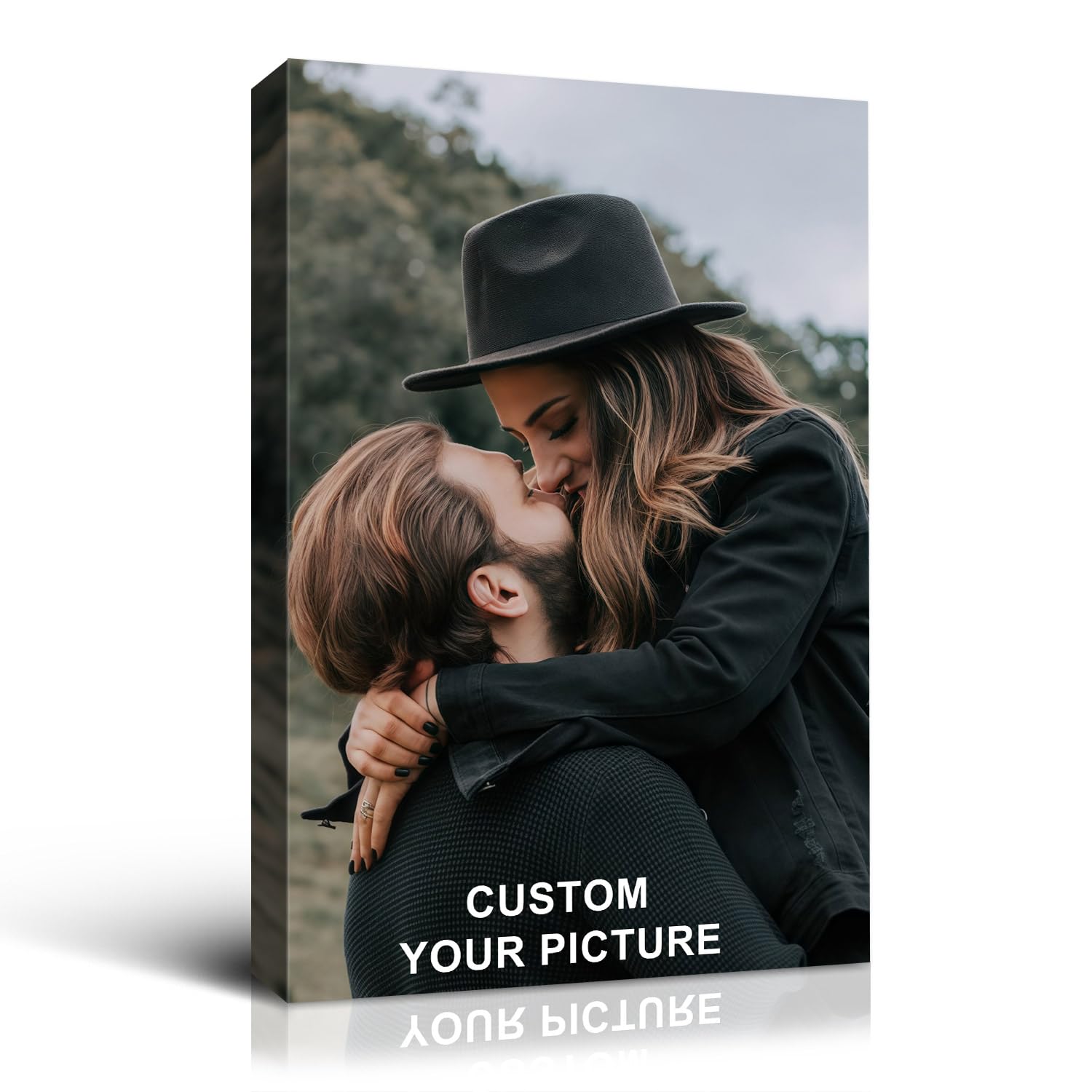Wewejia Custom Canvas Prints with Your Photos 24x32inch, Upload Your Picture/Photo - Custom Personalized Canvas Photo Gifts Couples Family Baby