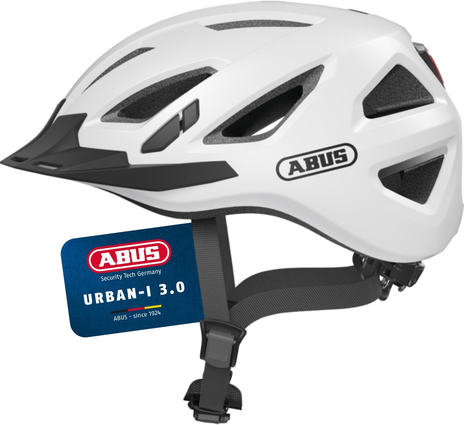 ABUS Unisex Adult Urban-I 3.0 City Cycling Helmet, Bicycle Helmet with Rear Light, Visor and Magnetic Closure – ABUS product photo