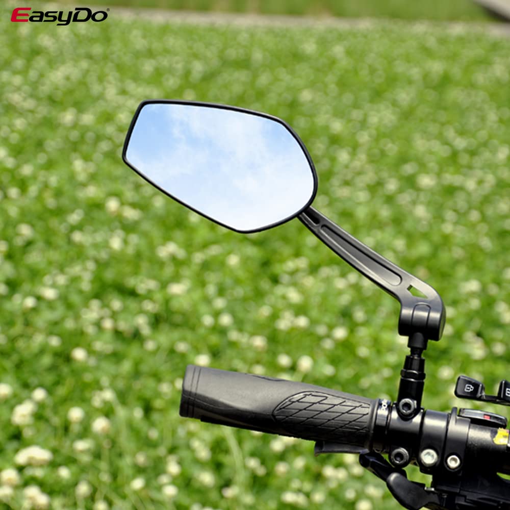 Fahrradspiegel Fahrrad-Rückspiegel Lenker-Spiegel Drehen Radfahren Rückansicht Fahrradgriff Rückspiegel Fahrrad RüCkspiegel (Color : One Set)
