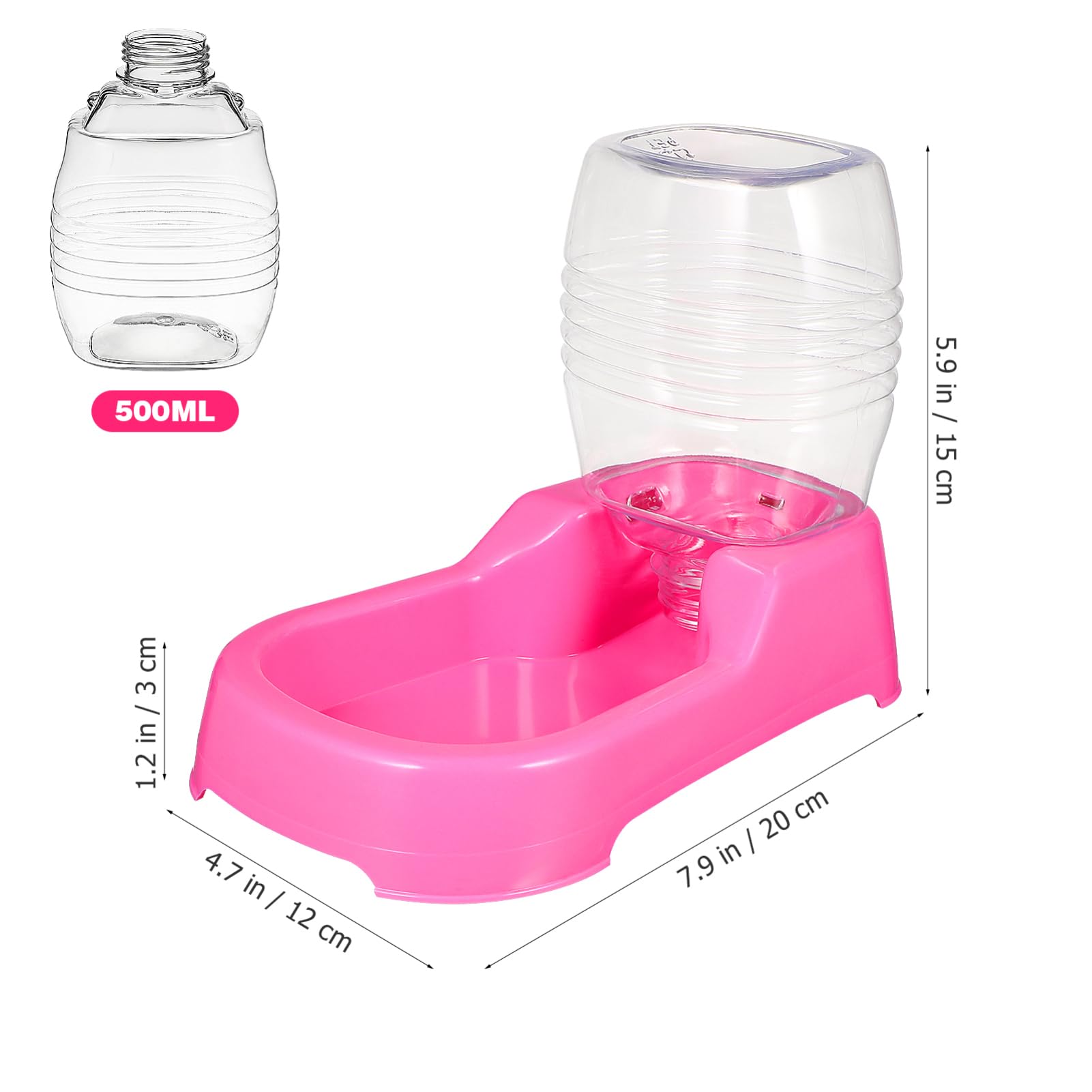 KESYOO Pet Water Feeder Bowl Creative Dispenser for Dogs and Puppies Smooth Surface Unique Design Safe and Pet Supplies for Home and Shops