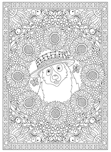 Creative Haven Adorable Dogs Coloring Book