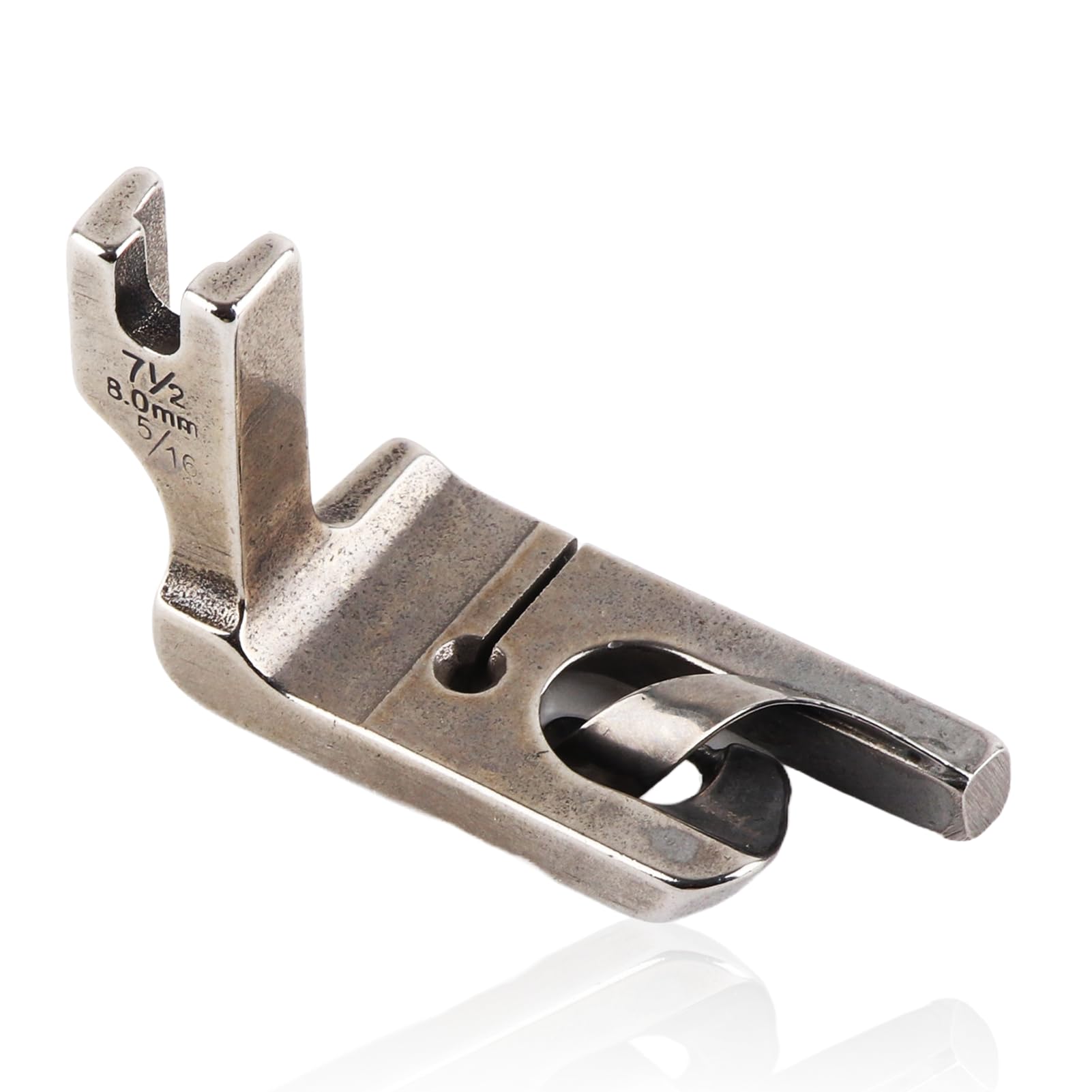 SDGBCXD Sewing machine presser foot, Universal Clip on Zig Zag Foot, Sewing Machine Rolled Hem Presser, Snap on for Machines(8.0MM)